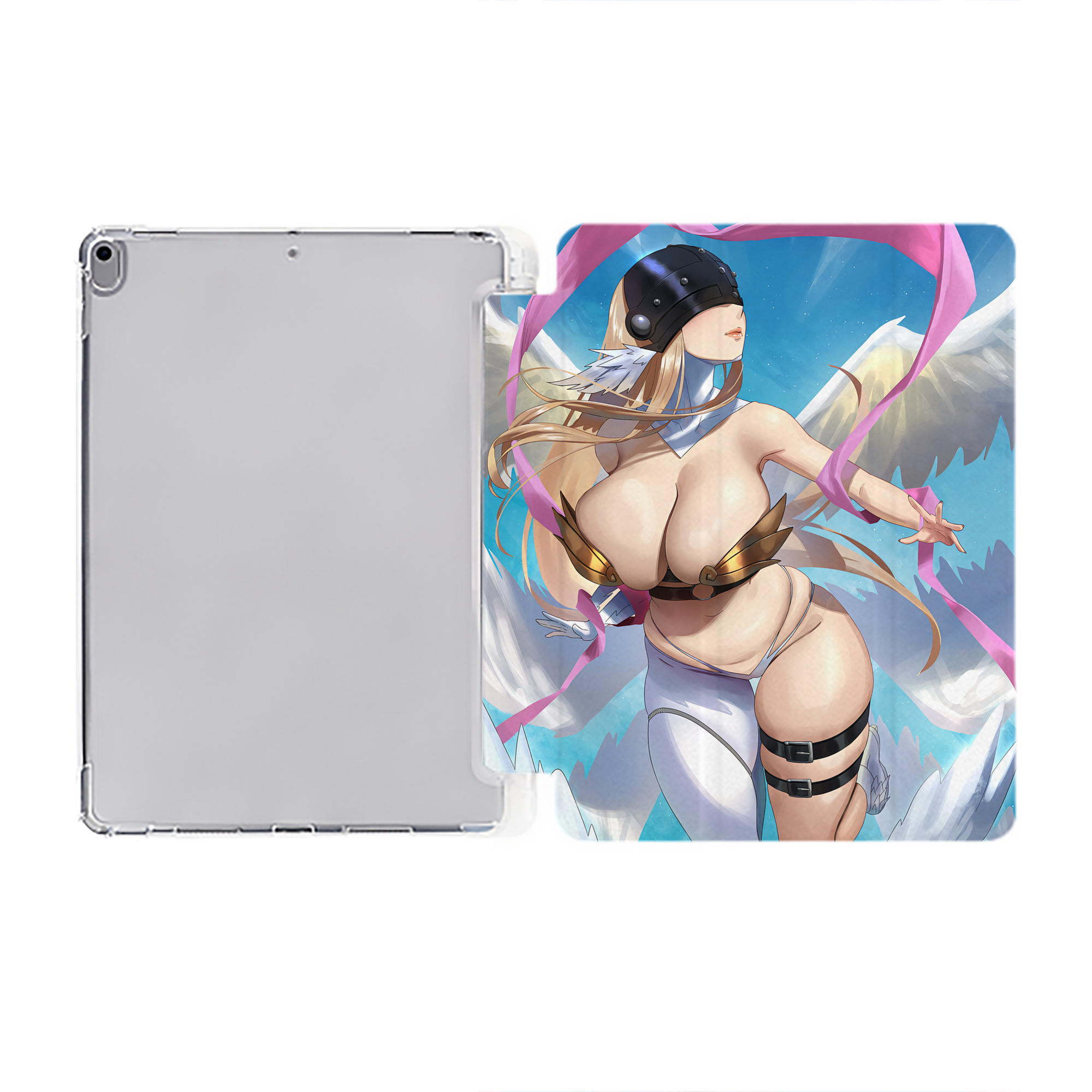 （画像用） Digimon デジタルモンスター/デジモン IPad ケース ペン収納付き 三つ折りスタンド PUレザー×シリコン 対応機種9.5/10.5/10.9インチ